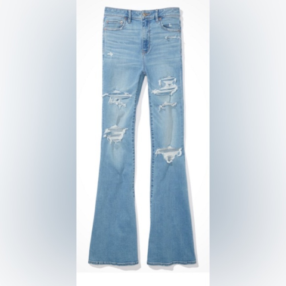 NWT American Eagle Super Hi-Rise Flare Jeans